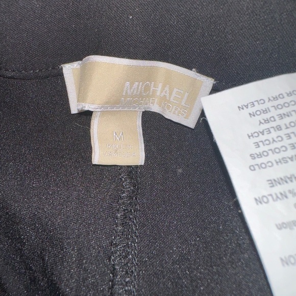 Michael Kors (Medium) Black Stretchy Plain Dress Pants with Stretchy Waistband - Picture 7 of 8